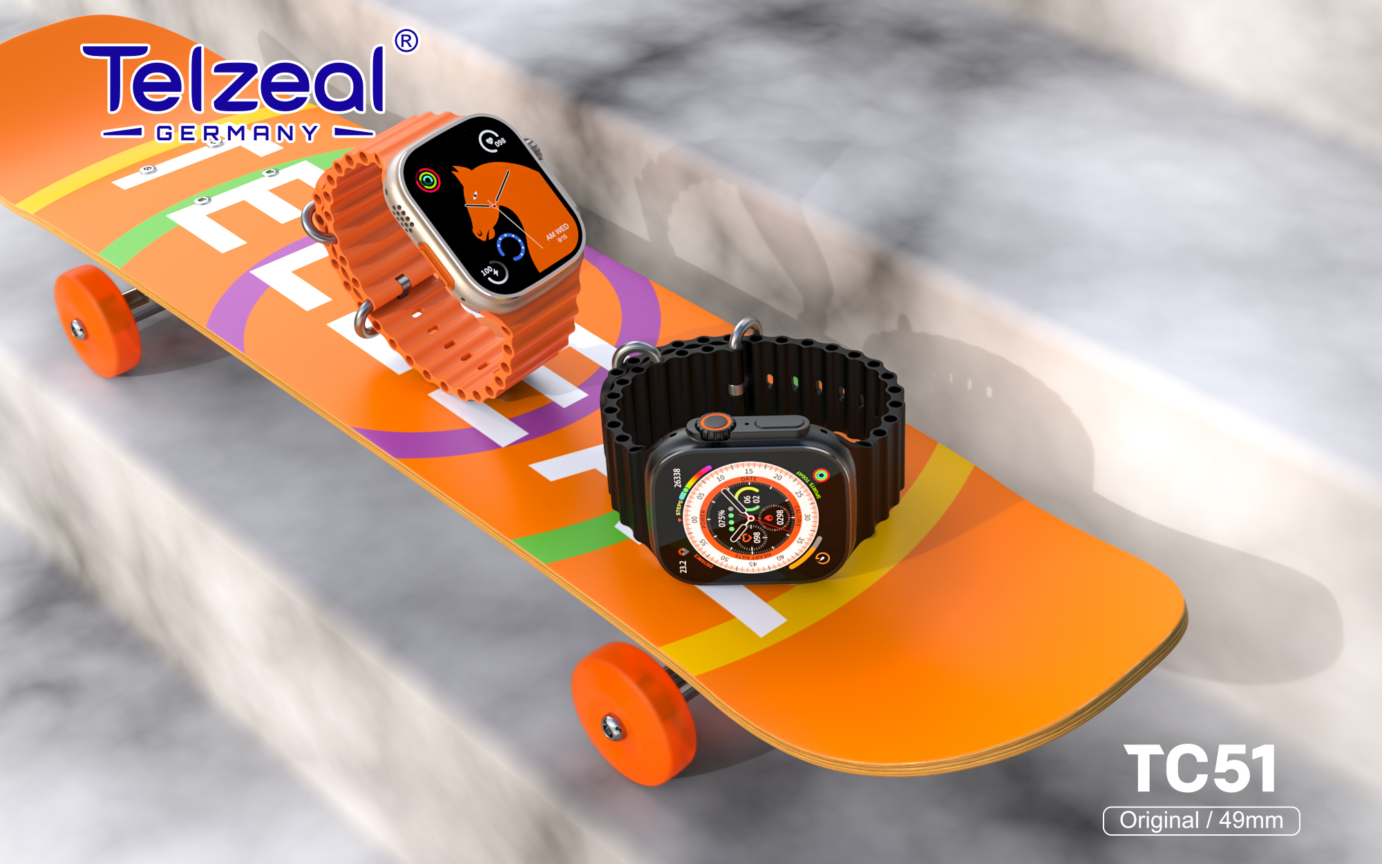 Telzeal TC51 Ultra Smart Watch : 2.2inch