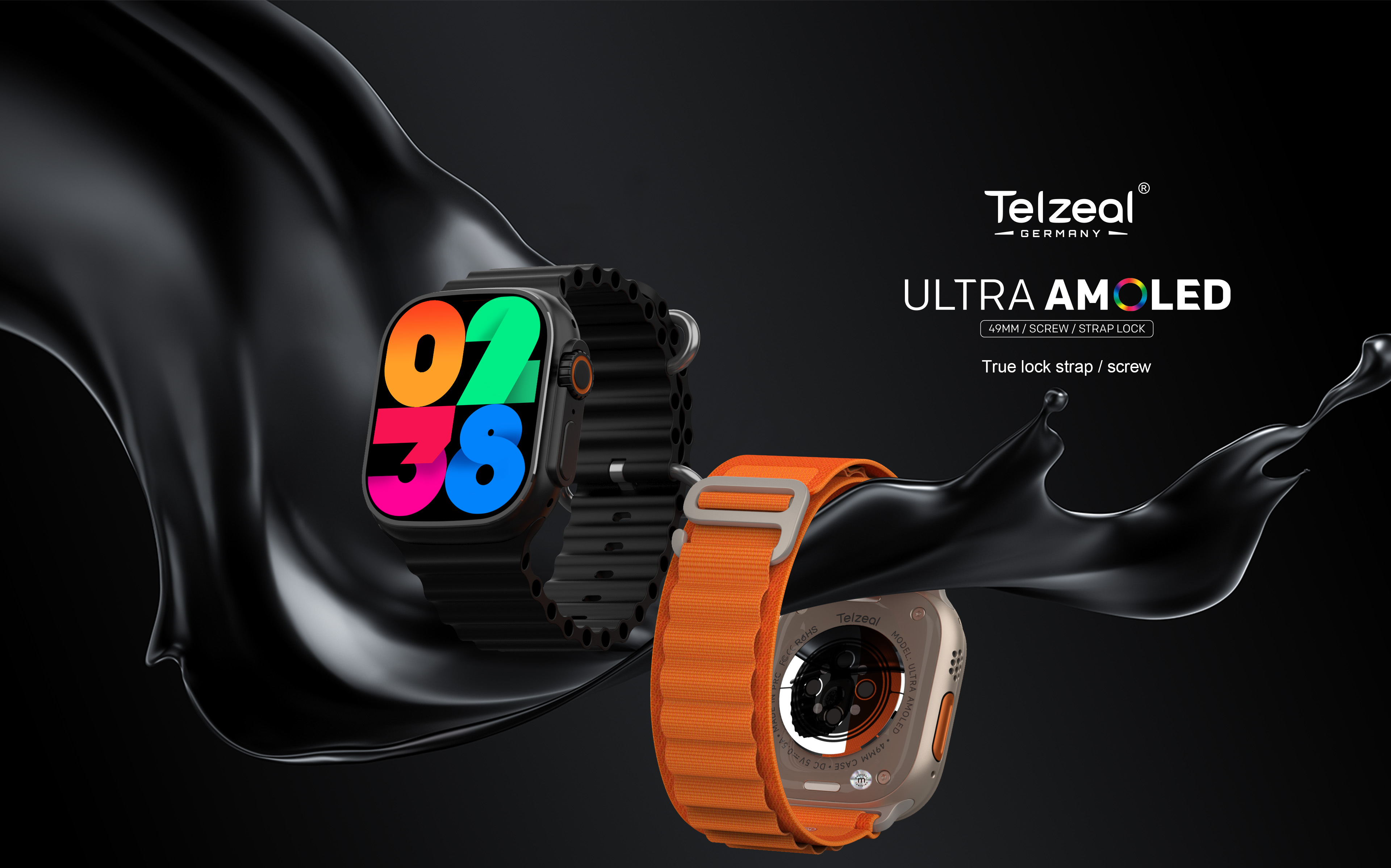 Telzeal  Ultra Amoled - 2.2 inches Ultra Amoled Display